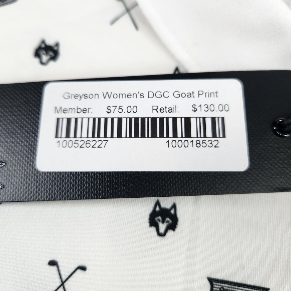 Greyson Womens Golf Polo Size XL All Over Print Performance Stretch New - Picture 4 of 9